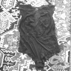 Black lace bodysuit H+M